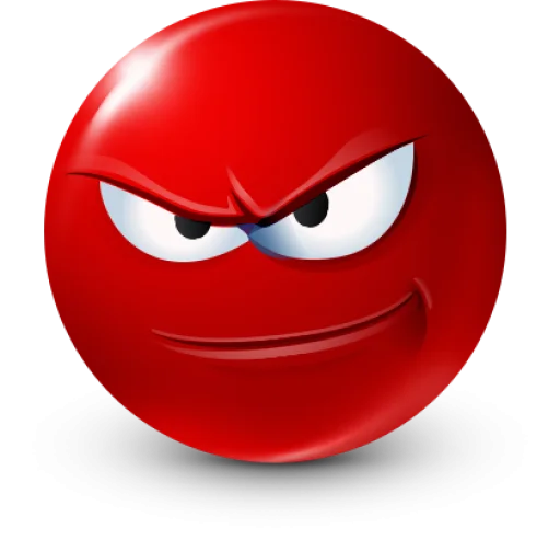 🤩 Стикер «Red Face Emoji» для Telegram
