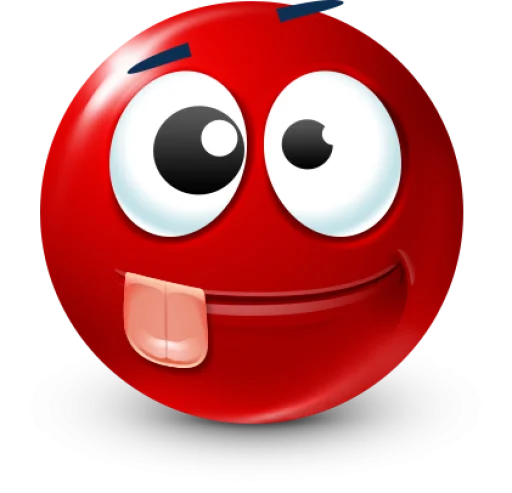 🤩 Стикер «Red Face Emoji» для Telegram