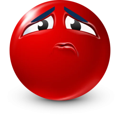 🤩 Стикер «Red Face Emoji» для Telegram