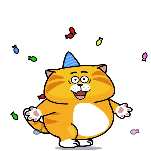 🤩 Стикер «Рыжий Кот» для Telegram