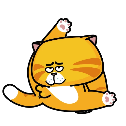 🤩 Стикер «Рыжий Кот» для Telegram