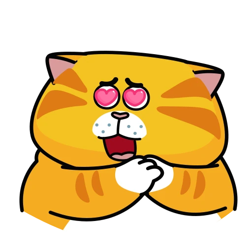 🤩 Стикер «Рыжий Кот» для Telegram