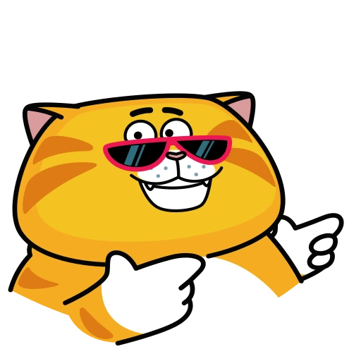 🤩 Стикер «Рыжий Кот» для Telegram