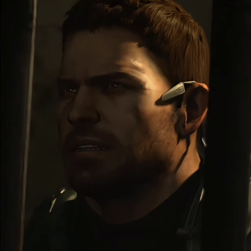 😶 Стикер «Chris Redfield» для Telegram