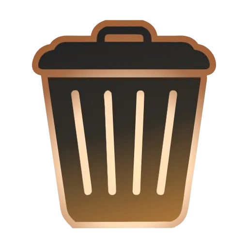🗑 Эмодзи «иконки для оформления с коричневых тонах» для Telegram