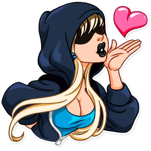 😘 Стикер «Resistance Girl» для Telegram