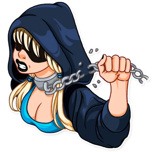 ⛓ Стикер «Resistance Girl» для Telegram