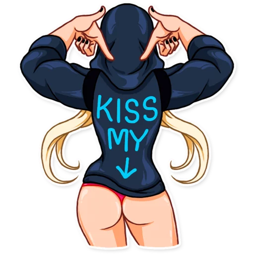 🍑 Стикер «Resistance Girl» для Telegram