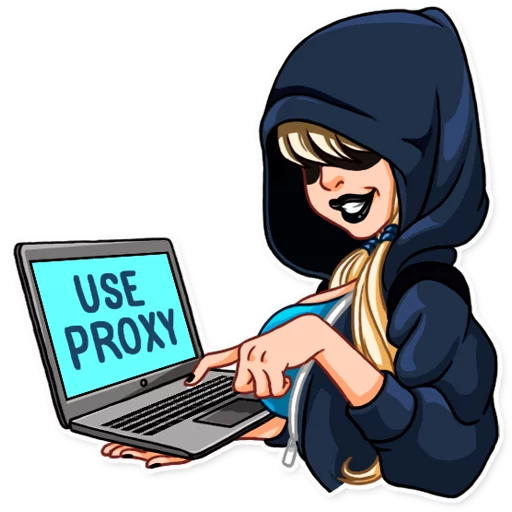 😈 Стикер «Resistance Girl» для Telegram