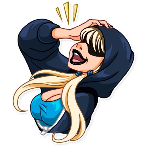 😂 Стикер «Resistance Girl» для Telegram