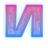 ⭐️ Эмодзи «Фиолетово - синие буквы» для Telegram