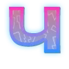 ⭐️ Эмодзи «Фиолетово - синие буквы» для Telegram