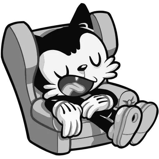 🥱 Эмодзи «Ретрокот Джо» для Telegram