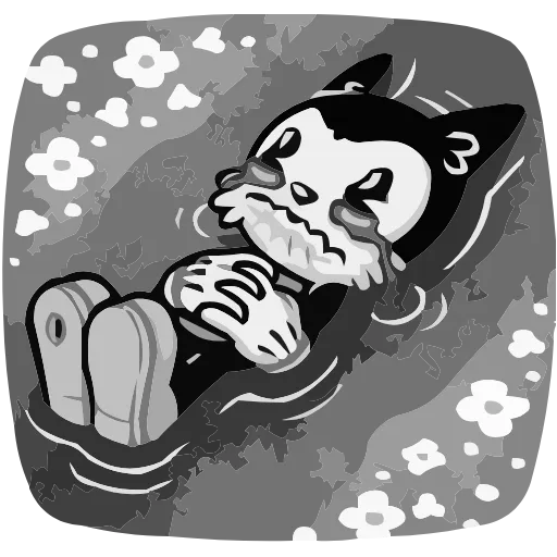 😭 Эмодзи «Ретрокот Джо» для Telegram
