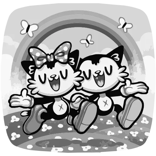 🌈 Эмодзи «Ретрокот Джо» для Telegram