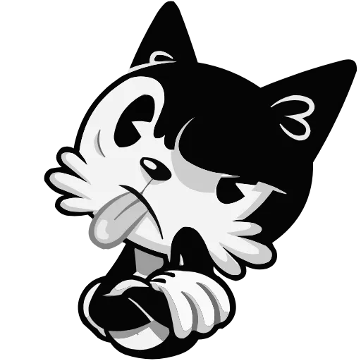 😛 Эмодзи «Ретрокот Джо» для Telegram