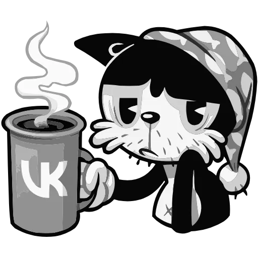 ☕️ Эмодзи «Ретрокот Джо» для Telegram