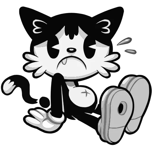 ☹️ Эмодзи «Ретрокот Джо» для Telegram