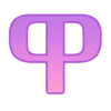 🤩 Эмодзи «Фиолетово-розовый градиент» для Telegram