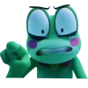 🐸 Эмодзи «Ribbit - лягушка из цифрового цирка» для Telegram