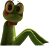 🐸 Эмодзи «Ribbit - лягушка из цифрового цирка» для Telegram