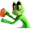 🐸 Эмодзи «Ribbit - лягушка из цифрового цирка» для Telegram