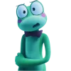 🐸 Эмодзи «Ribbit - лягушка из цифрового цирка» для Telegram