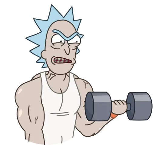 🏋‍♀ Эмодзи «🍺Rick and Morty • Рик и Морти» для Telegram