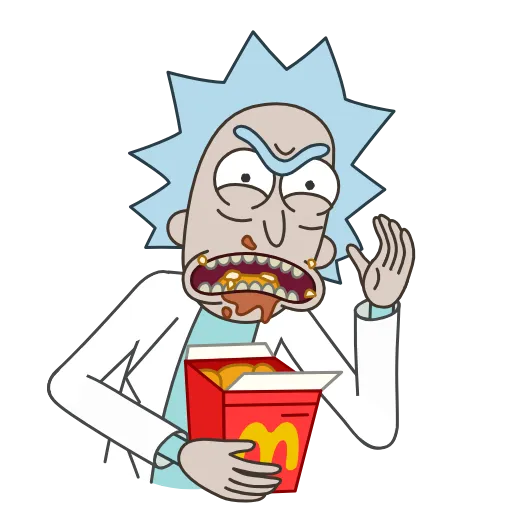 🍟 Эмодзи «🍺Rick and Morty • Рик и Морти» для Telegram