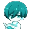 👟 Эмодзи «Rin Itoshi - Blue Lock» для Telegram