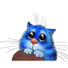 🥺 Эмодзи «Rinas Blue Cats» для Telegram