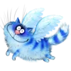 😇 Эмодзи «Rinas Blue Cats» для Telegram