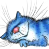 😴 Эмодзи «Rinas Blue Cats» для Telegram