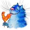 😋 Эмодзи «Rinas Blue Cats» для Telegram