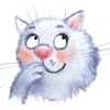 😏 Эмодзи «Rinas Blue Cats» для Telegram