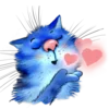 😘 Эмодзи «Rinas Blue Cats» для Telegram