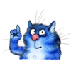 🤓 Эмодзи «Rinas Blue Cats» для Telegram
