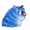 😒 Эмодзи «Rinas Blue Cats» для Telegram