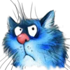 ☹️ Эмодзи «Rinas Blue Cats» для Telegram