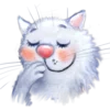 ☺️ Эмодзи «Rinas Blue Cats» для Telegram