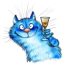 🥳 Эмодзи «Rinas Blue Cats» для Telegram