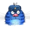 🤨 Эмодзи «Rinas Blue Cats» для Telegram