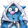 😱 Эмодзи «Rinas Blue Cats» для Telegram