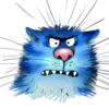 😡 Эмодзи «Rinas Blue Cats» для Telegram