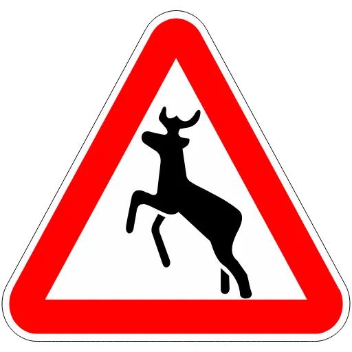 🦌 Эмодзи «Дорожные знаки ()» для Telegram
