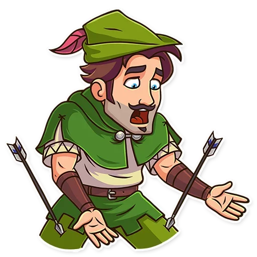 😫 Стикер «Robin Hood» для Telegram