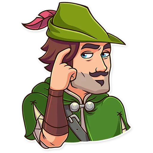 ☝️ Стикер «Robin Hood» для Telegram