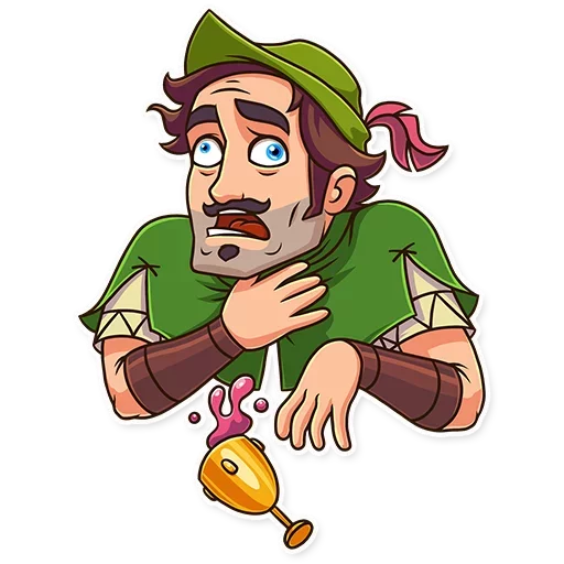 😵 Стикер «Robin Hood» для Telegram