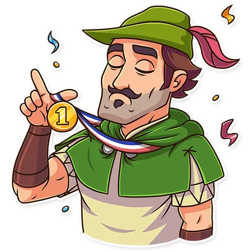 😤 Стикер «Robin Hood» для Telegram