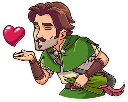 😘 Стикер «Robin Hood» для Telegram
